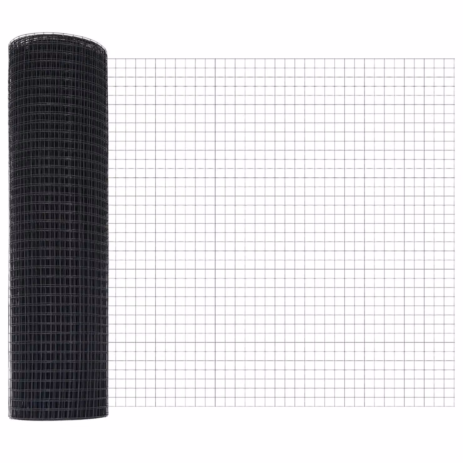 Berkfield Home Grey Galvanised Steel Welded Wire Fence with 13 Round Spike Posts, 1 x 25 m – 3