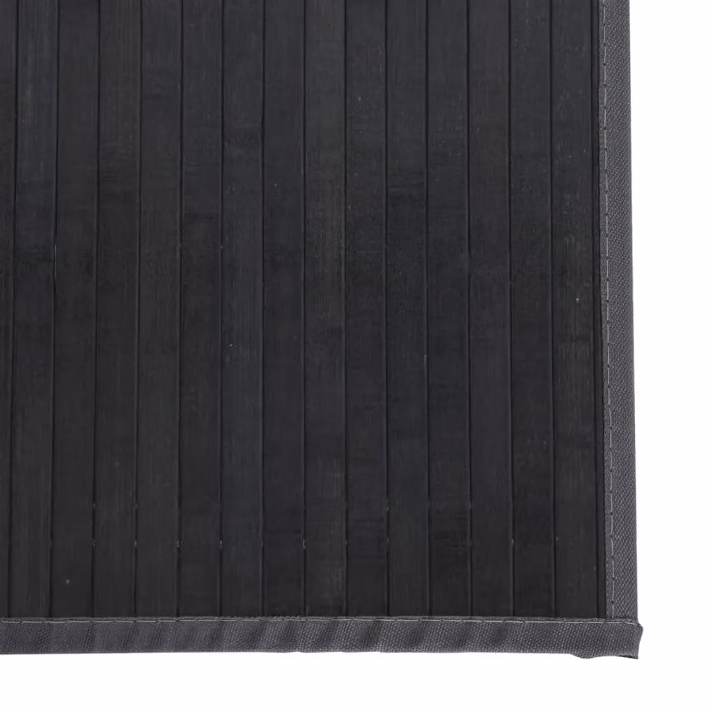 Berkfield Home Rectangular Bamboo Rug in Grey, W/D/H: 100 x 70 x 1 cm – 5