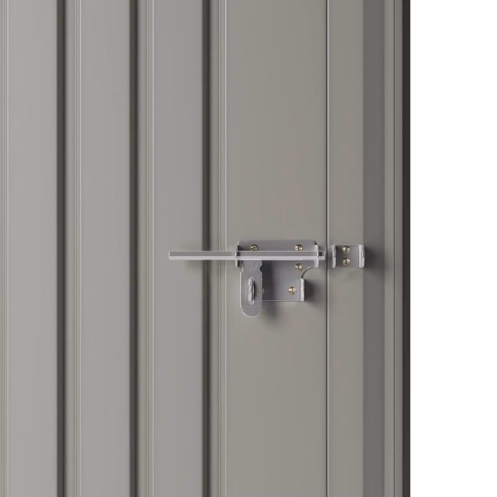 Living and Home Grey Metal Pent Garden Storage Shed – 4