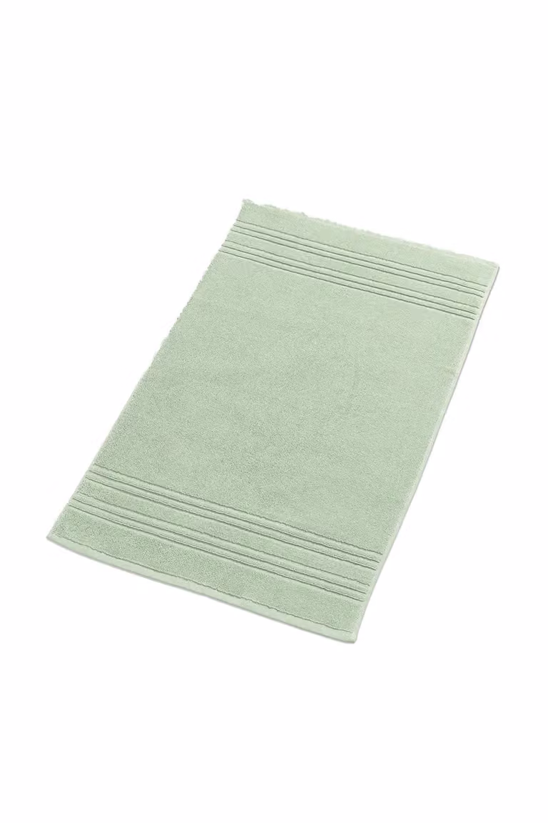 CHRISTY Serene Soft Tone 100% Combed Cotton Bath Mat in Green
