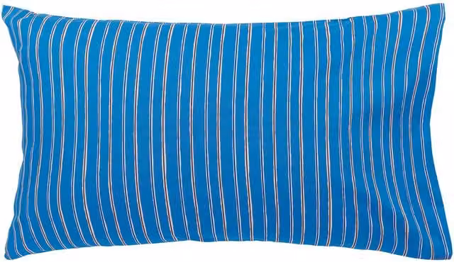 Land & Shore Reversible Striped Cotton Standard Pillowcase Pair, Blue