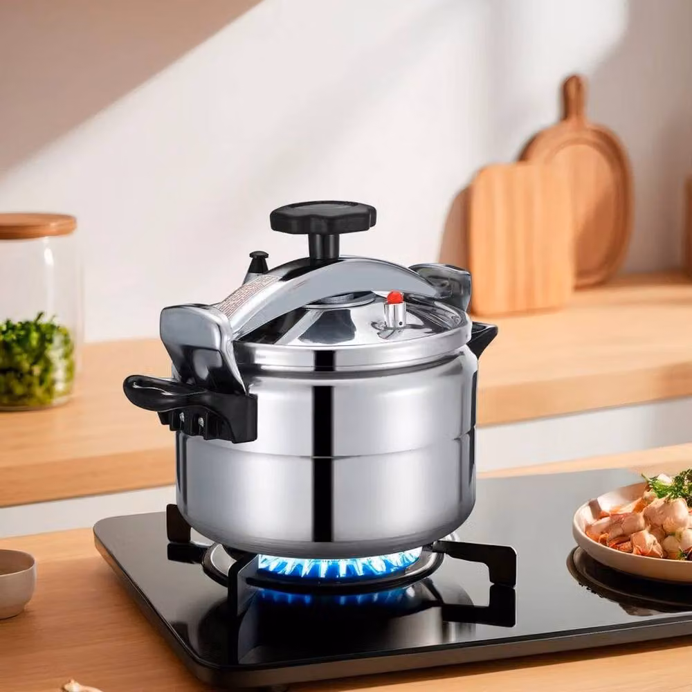 PAWNORA 11 l Uncoated Aluminium Pressure Cooker in Silver – 3