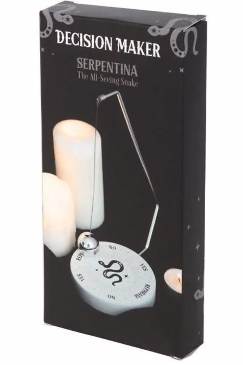 Something Different Wholesale Mystic Snake Decision Maker Silver Metal Spherical Pendulum Desk Tool – 3