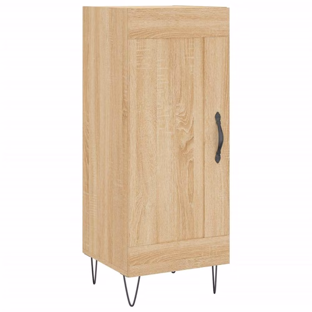Berkfield Home Sonoma Oak Sideboard in Natural Brown, W/D/H: 34.5 x 34.5 x 90 cm – 2