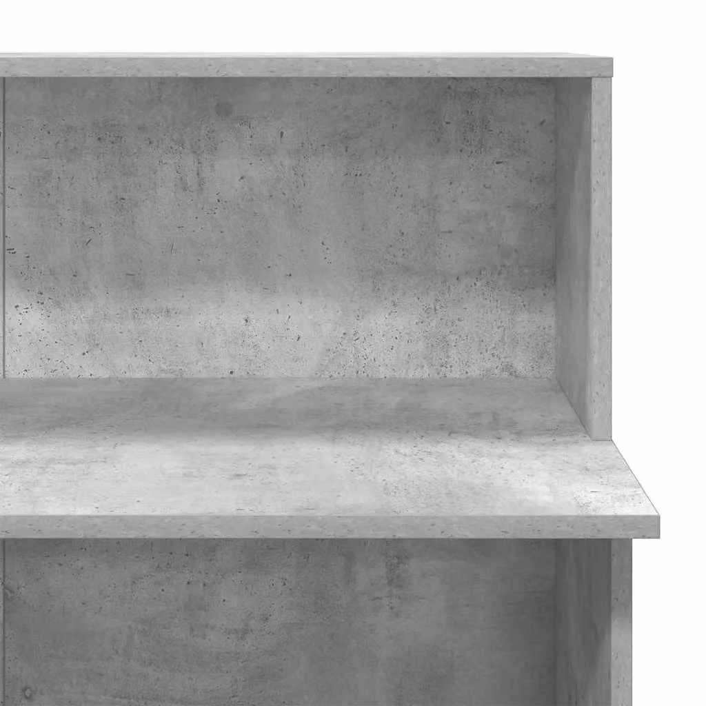 Berkfield Home Reception Desk in Concrete Grey, W/D/H: 100 x 50 x 103.5 cm – 4