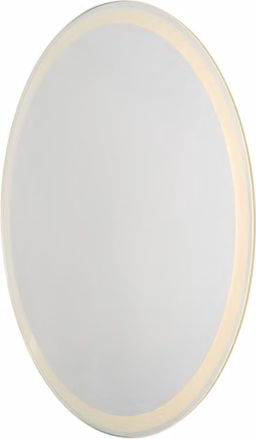 Litecraft Del Round LED Bathroom Wall Mirror with Touch Demist in Silver