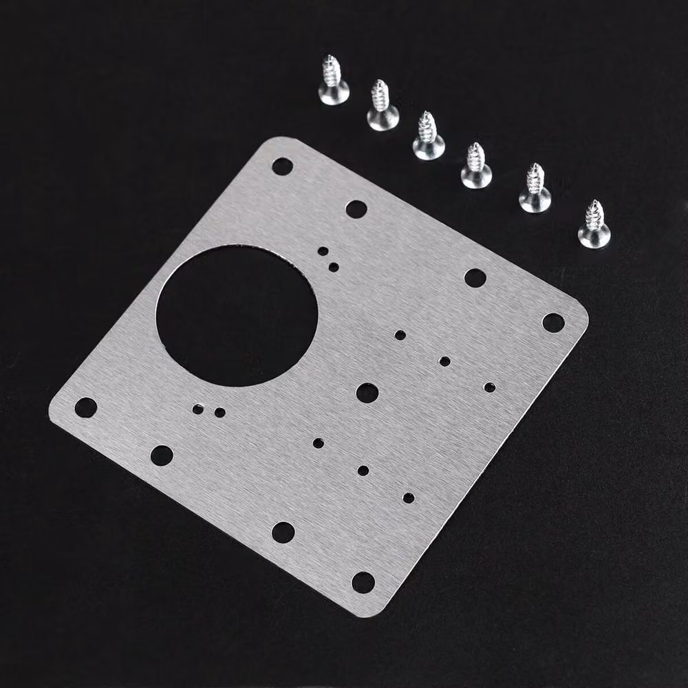 PAWNORA Hinge Repair Kit with 4 Plates and 24 Screws, Silver Stainless Steel Cupboard Mounts – 3