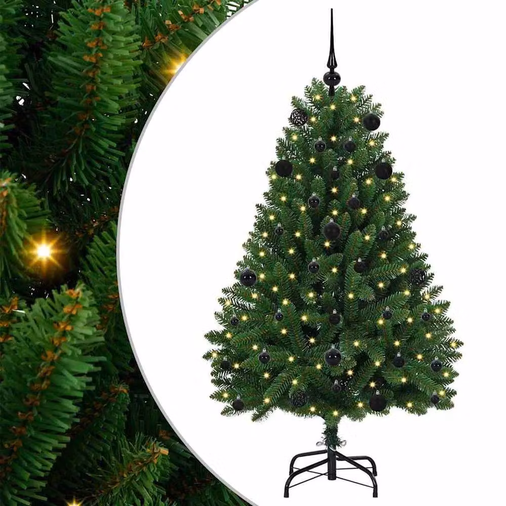 Berkfield Home Elegant Green Artificial Tabletop Christmas Tree with Stand, Height: 150 cm – 3
