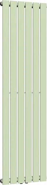 Lux Heat Flat Coloured Vertical Radiator in Mint Ice Cream, H: 160 cm, W: 42 cm
