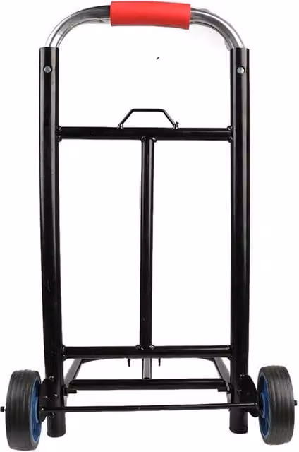 Ventryn Heavy Duty Folding Hand Trolley Sack Truck in Black Steel – 1