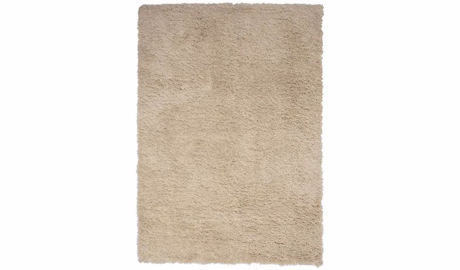 Cheap Furniture Warehouse Plain Rectangular Shaggy Rug in Grey, White or Beige, W: 290 cm, D: 200 cm
