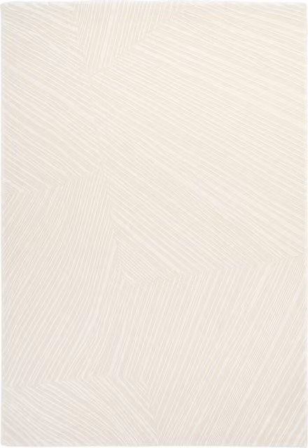 The Rug House Beige and Silver Geometric Hand Tufted Polyester Living Area Rug
