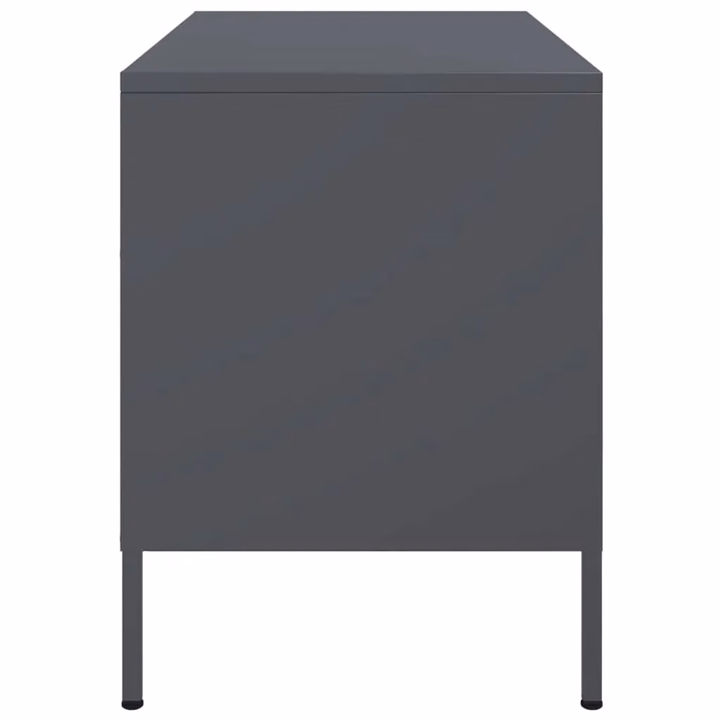 Berkfield Home Industrial Steel TV Cabinets, 2 Piece Set, Anthracite, W: 68 cm, D: 39 cm, H: 50.5 cm – 4