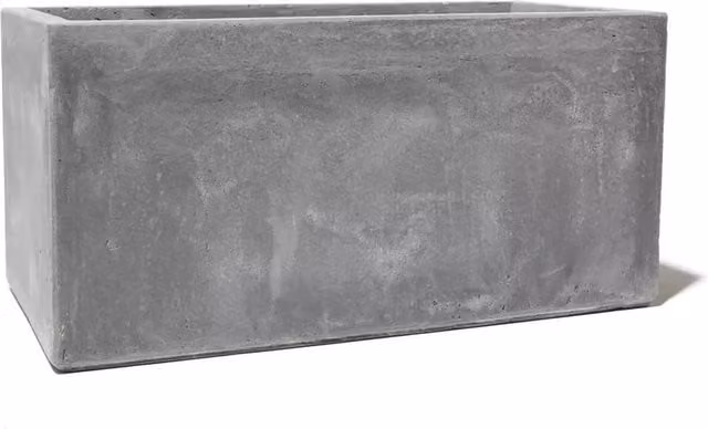Primrose Grey Fibrecotta Small Cement Finish Trough Planter, Width: 50 cm – 1
