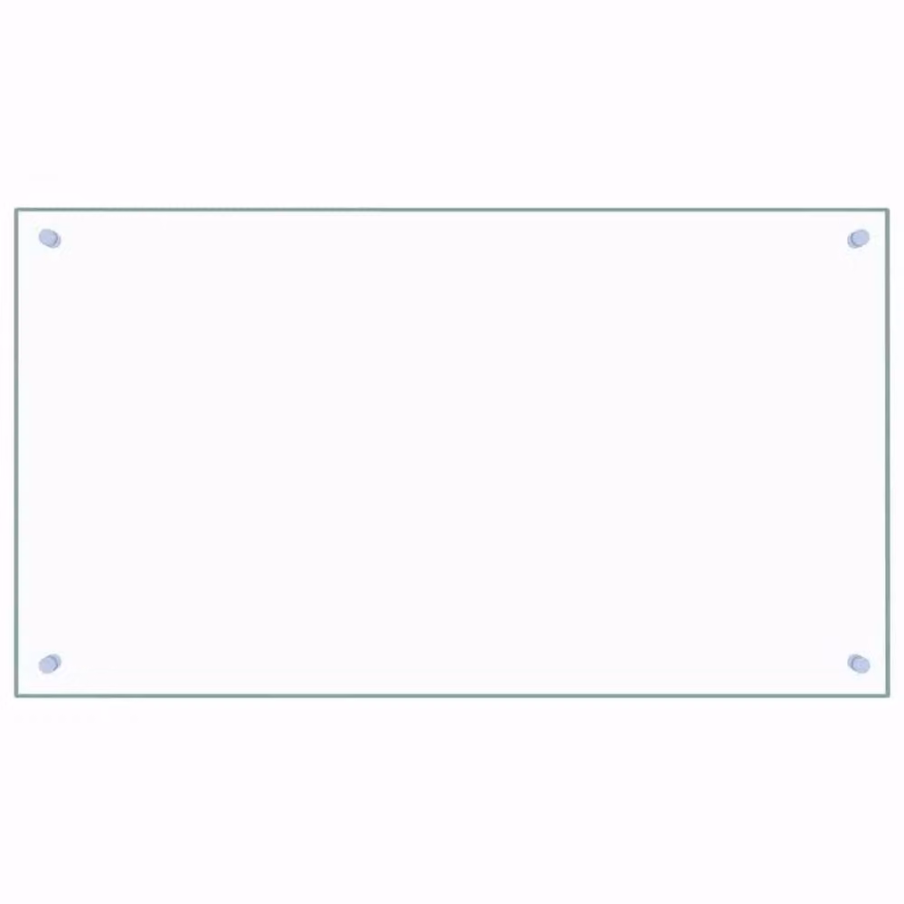 Berkfield Home Transparent Tempered Glass Kitchen Backsplash, W: 90 cm, H: 50 cm – 2