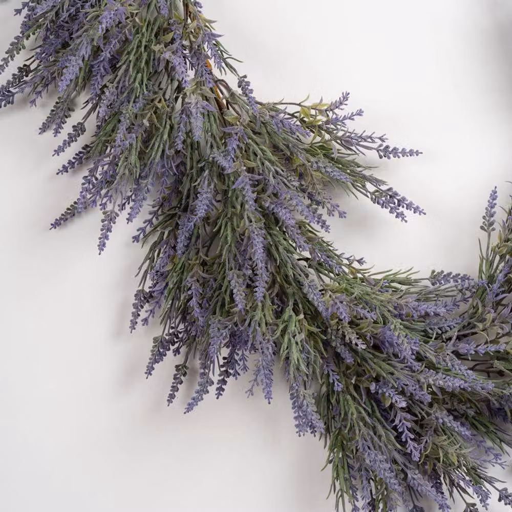 Scottish Everlastings Ltd Purple Trailing Lavender Floral Garland, Length: 183 cm – 2