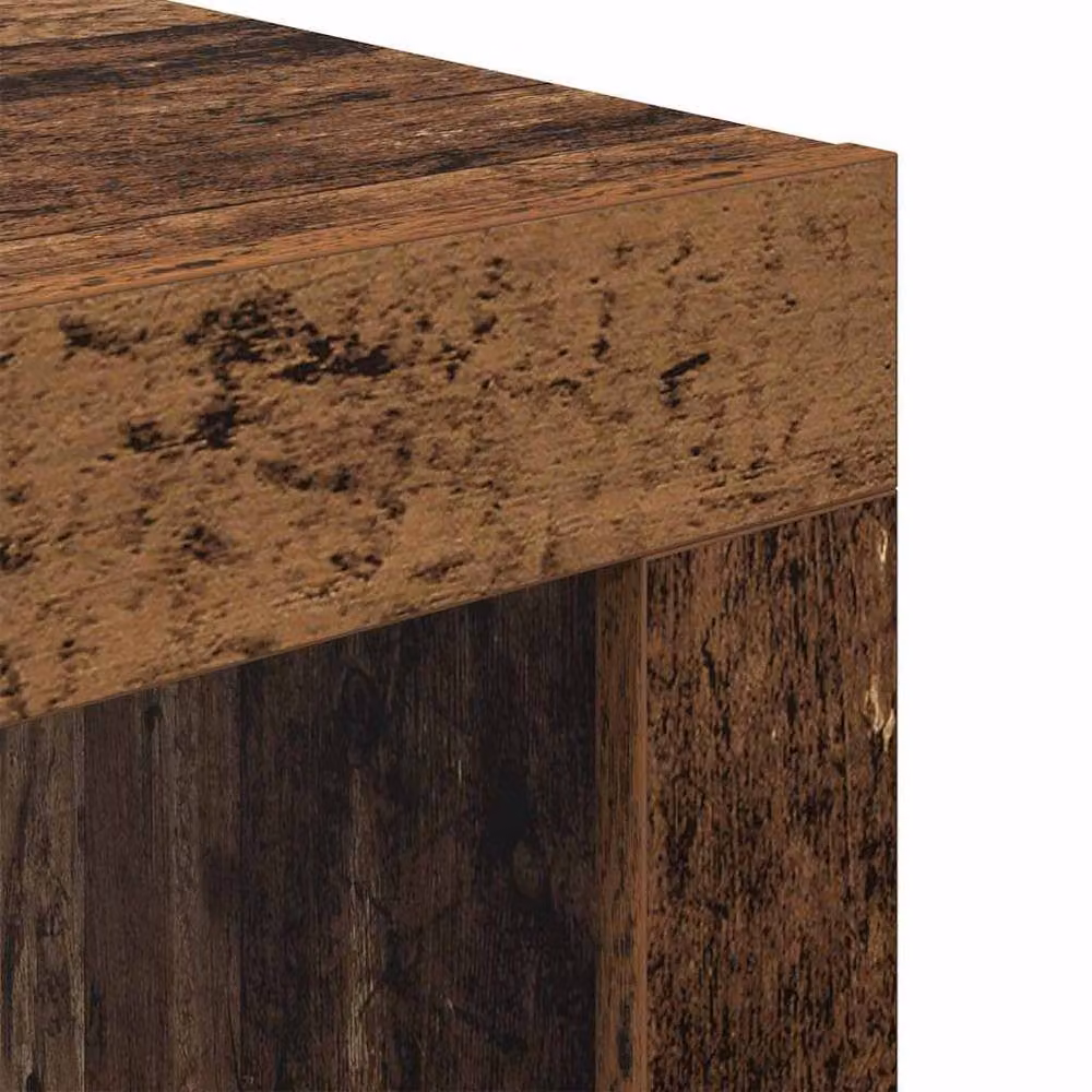 Berkfield Home Modern Square Coffee Table in Brown Engineered Wood, W/D/H: 50 x 50 x 35 cm – 7