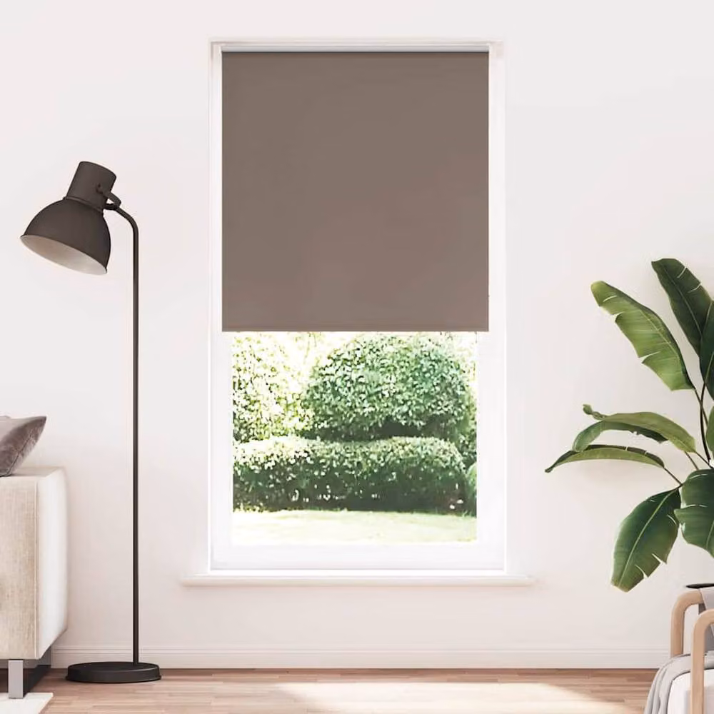 Berkfield Home Blackout Roller Blind in Brown Polyester, W: 100 cm, H: 230 cm – 2
