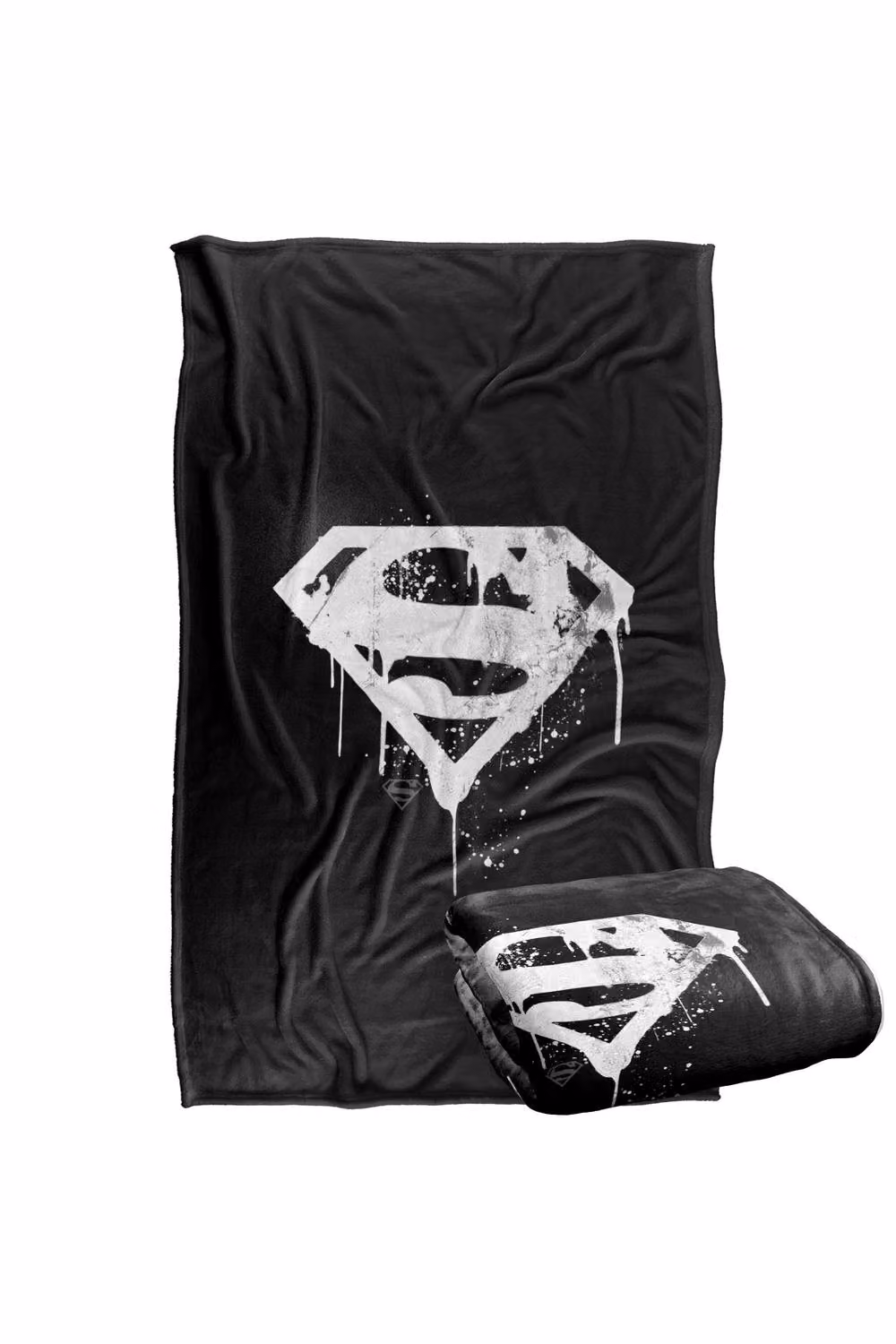 Warner Bros. Superman Graffiti Logo Super Soft Silky Touch Fleece Throw Blanket, Multicolour, W: 127 cm x D: 152.4 cm – 7