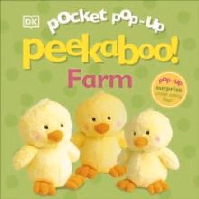 DK Pocket Pop-Up Peekaboo Farm Board Book in Multicolour and Pink