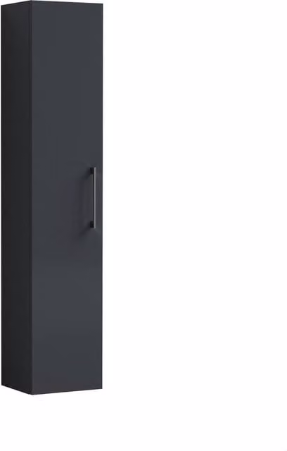 Balterley Bramshall Tall Storage Unit with Soft Close Doors, Dark Grey – 1