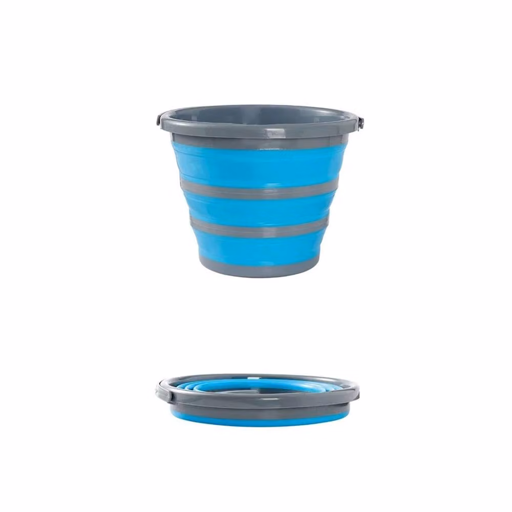 VOGREX Blue Collapsible Silicone Washing Up Bowl and Laundry Bucket – 5