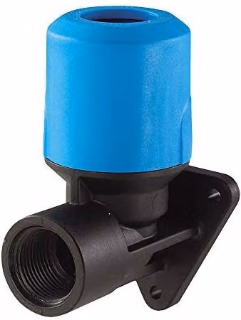 John Guest Speedfit Blue Wallplate Elbow 20mm x 1/2" UGPWB2014