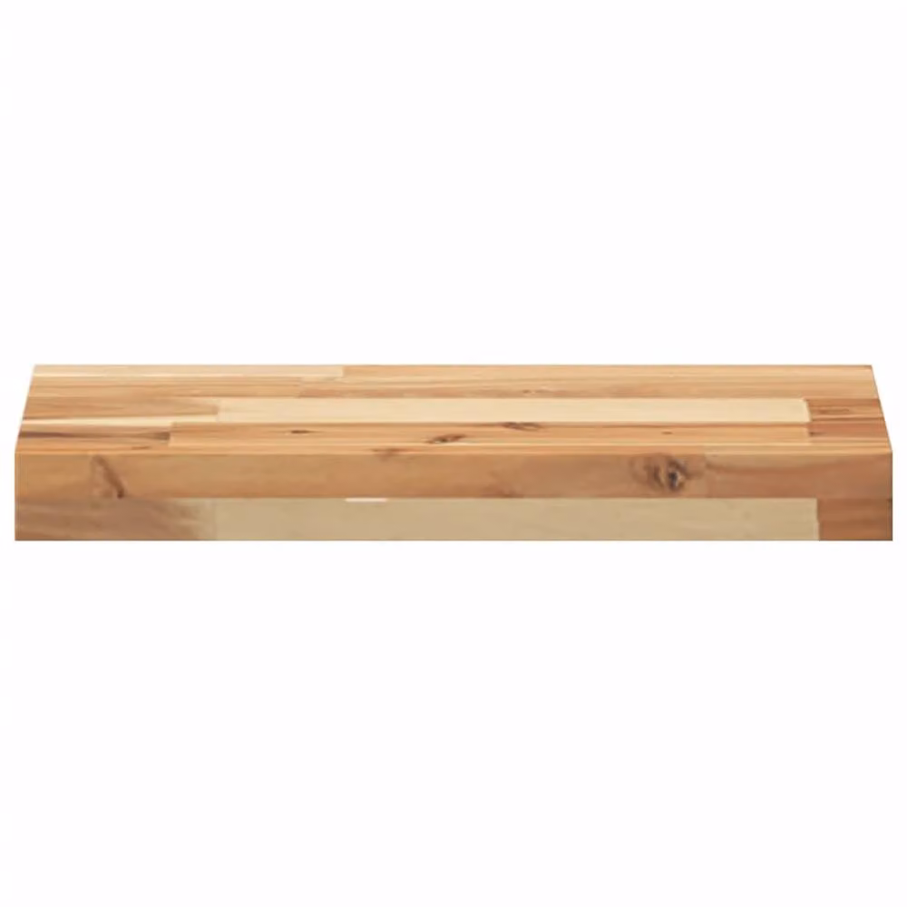 Berkfield Home Rectangular Solid Wood Acacia Table Top in Brown, W/D/H: 40 x 20 x 4 cm – 2