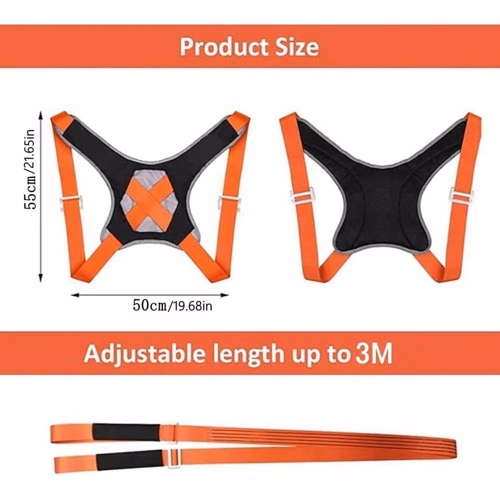 VOGREX Heavy Furniture Lifting Shoulder Straps Moving Aid in Orange – 2