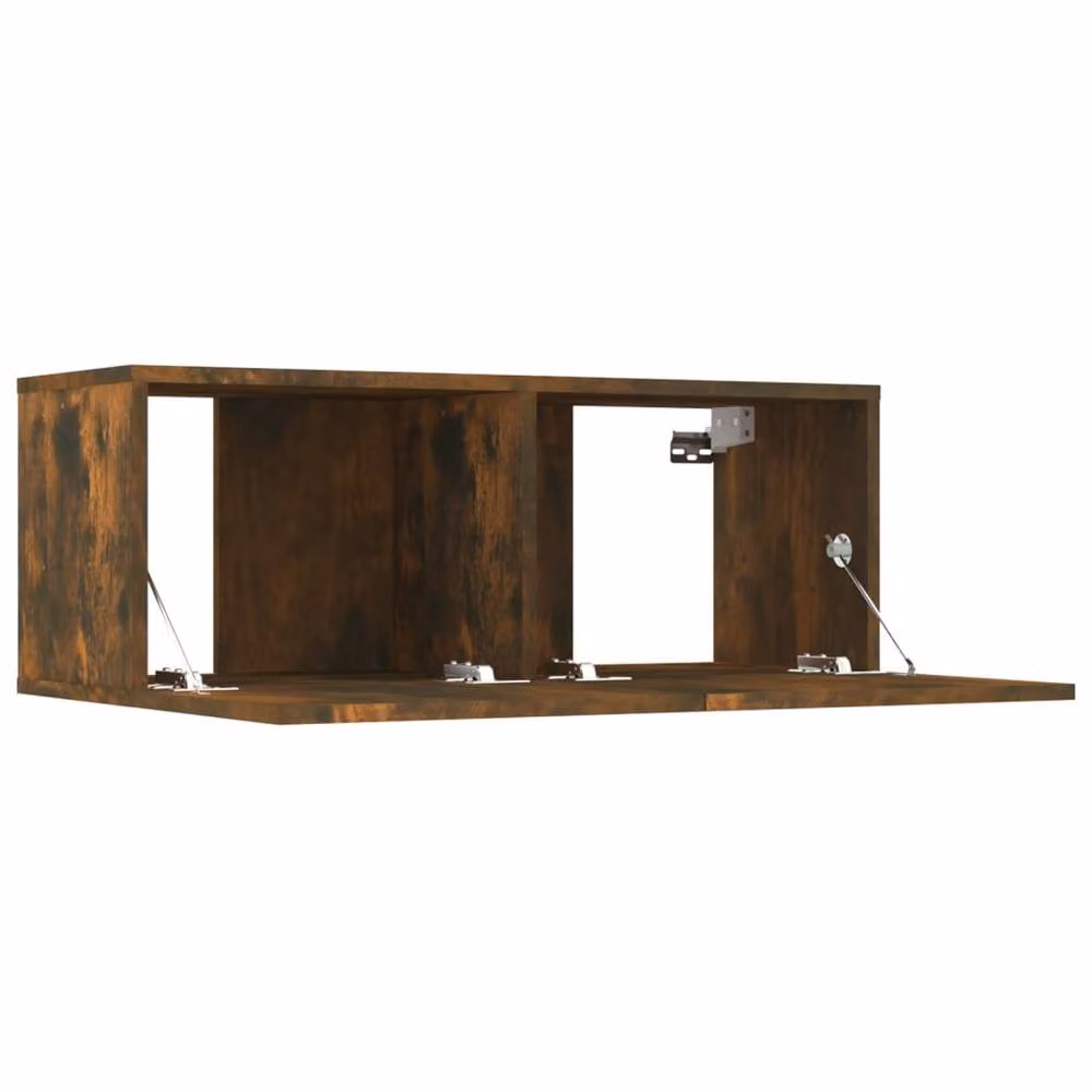 Berkfield Home 8 Piece Smoked Oak TV Cabinet Set in Brown – 3