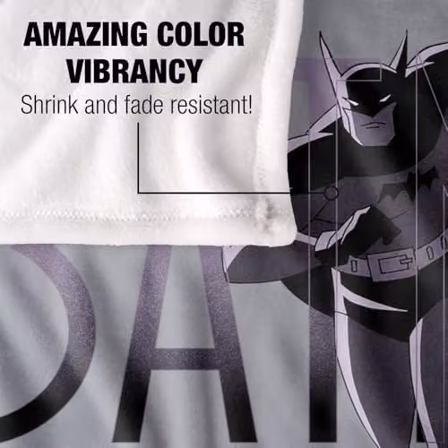 LOGOVISION Batman Caped Crusader Animated Series Super Soft Fleece Throw Blanket, Multicolour, W: 127 cm, D: 152.4 cm – 3