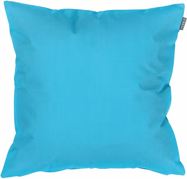 ICON Plain Square Indoor and Outdoor Cushion with Hollow Fibre Filling in Blue and Turquoise