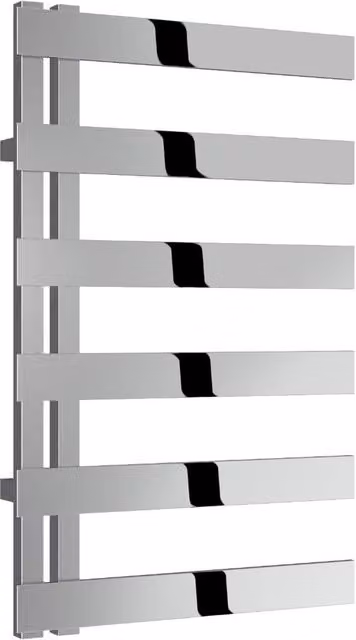 Bathroom Kingdom Capelli Stainless Steel Flat Panel Heated Towel Rail, Silver, W: 50 cm, H: 80 cm – 1