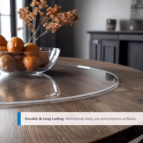 Nicoman Transparent Round PVC Table Mat, Diameter: 60 cm – 5