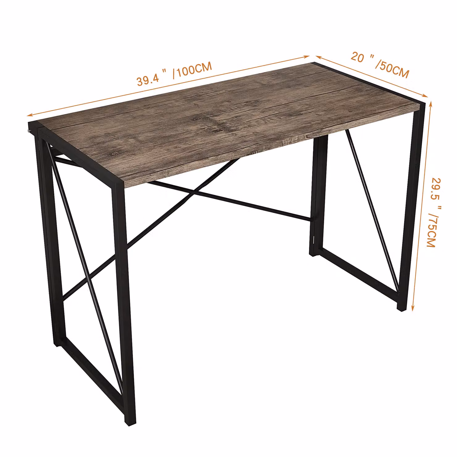 MCC Direct Miami Felix Folding Writing Desk in Brown – 5