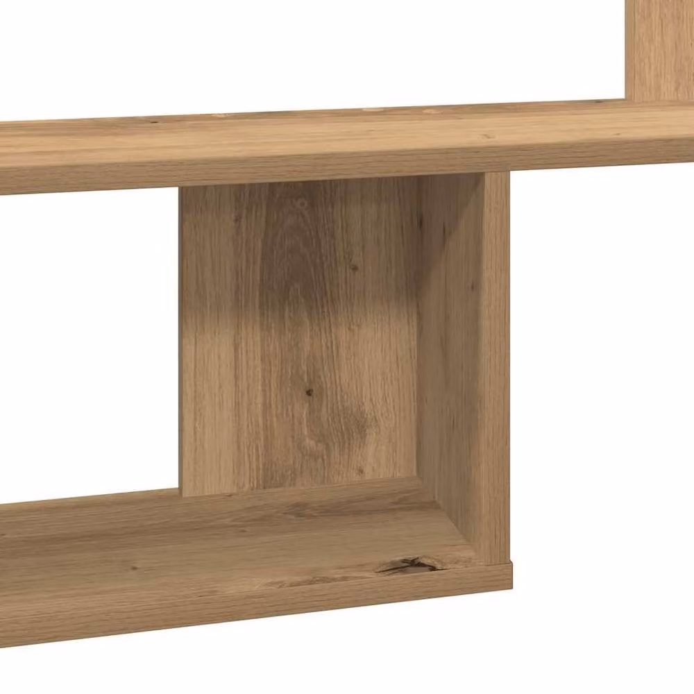 Berkfield Home Artisan Oak Wall Shelf in Brown, W/D/H: 100 x 15 x 70 cm – 3