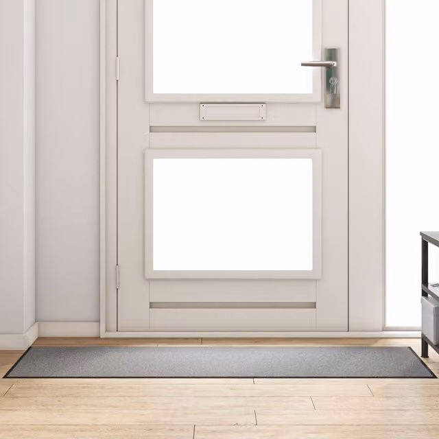 Berkfield Home Rectangular Non-Slip Door Mat in Grey, W: 60 cm, L: 180 cm – 1
