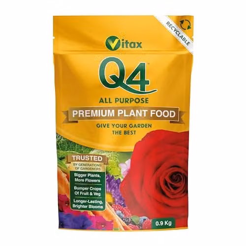 Vitax Q4 All Purpose Plant Food Slow Release Fertiliser with Organic Nutrients, 0.9 kg