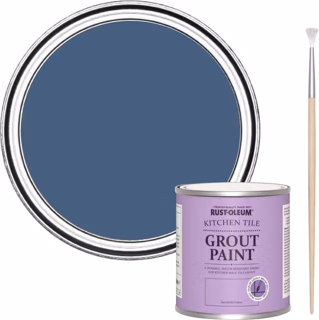 Rust-Oleum Kitchen Grout Paint in Ink Blue, 250 ml