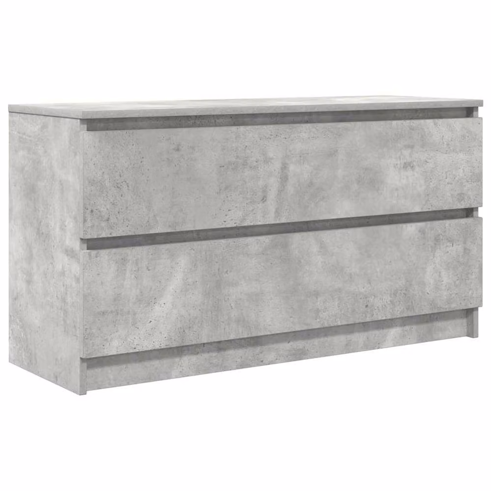 Berkfield Home TV Cabinet in Concrete Grey, Engineered Wood, W/D/H: 100 x 35 x 54 cm – 2