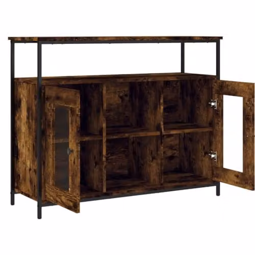 vidaXL Classic Sideboard in Smoked Oak, W/D/H: 100 x 35 x 80 cm – 3