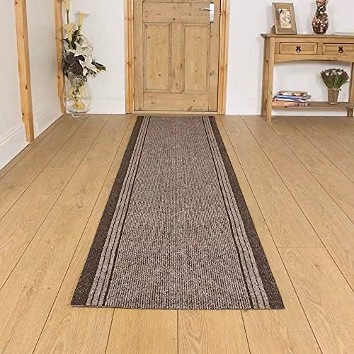 runrug Inca Hallway and Kitchen Runner Rug, Brown, W: 80 cm, L: 390 cm – 4