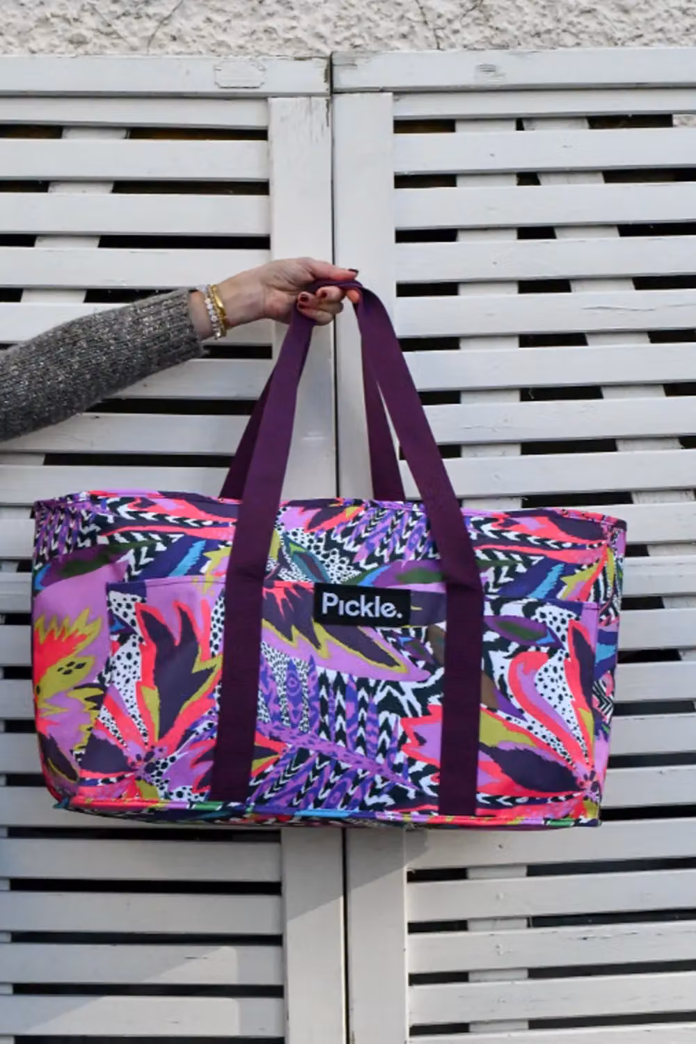Pickle Picnic Bird of Paradise 3-in-1 Multicolour Fabric Picnic Bag Set – 3