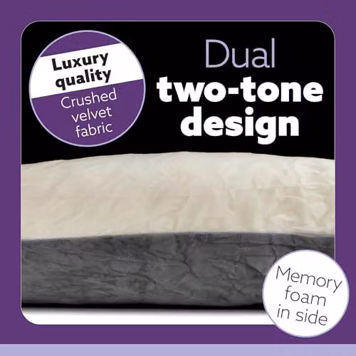 Aamira U Shaped Memory Foam Pregnancy Pillow in Grey and Multicolour Velvet – 5