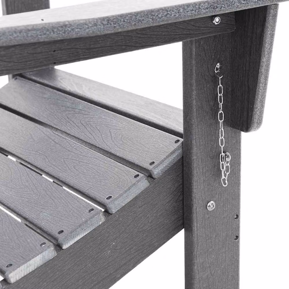 Berkfield Home Folding Adirondack Chair in Light Grey, W/D/H: 74.5 x 80.5 x 90 cm – 7