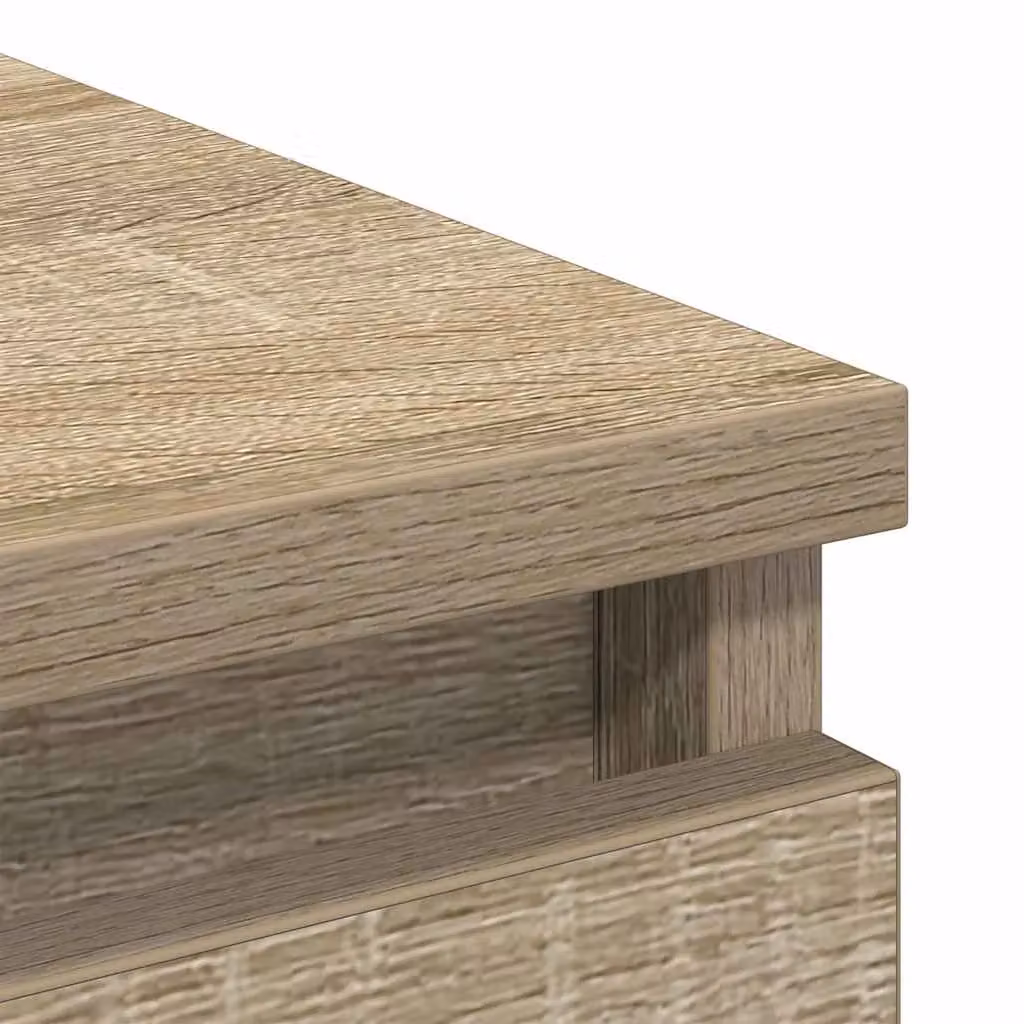 Berkfield Home Sonoma Oak Sideboard in Brown, W/D/H: 80 x 35 x 99 cm – 2