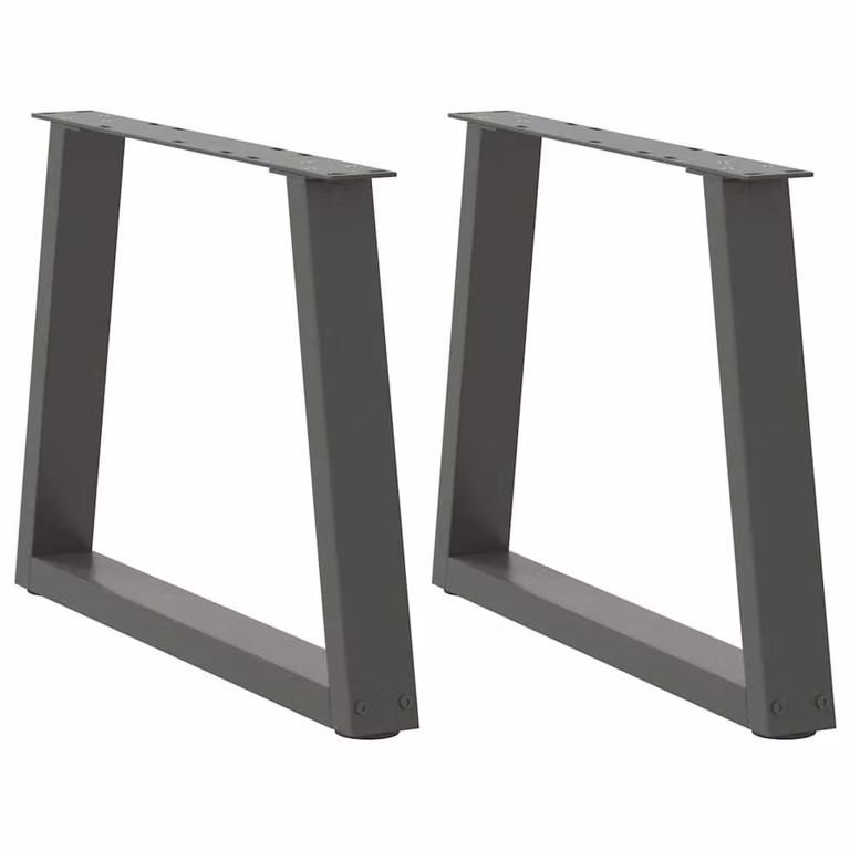 Berkfield Home V-Shape Dining Table Legs, 2 Pieces, Anthracite Grey Steel, H: 70 cm, W: 42-43.3 cm