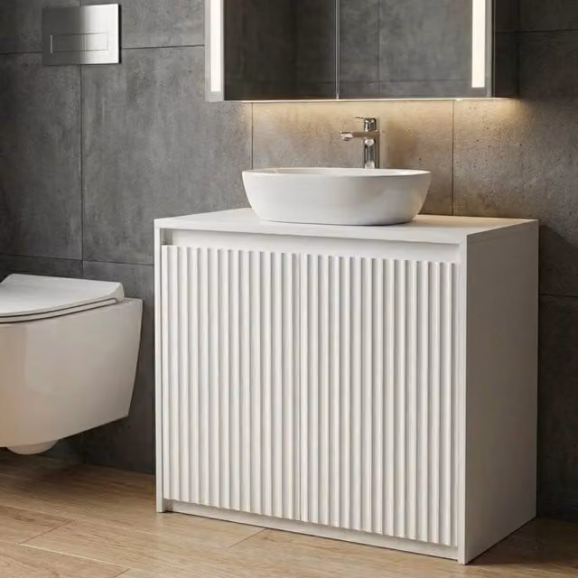 Garden Greatness Maison Undersink Bathroom Storage Cabinet, White and Multicolour, W/D/H: 60 x 30 x 60 cm