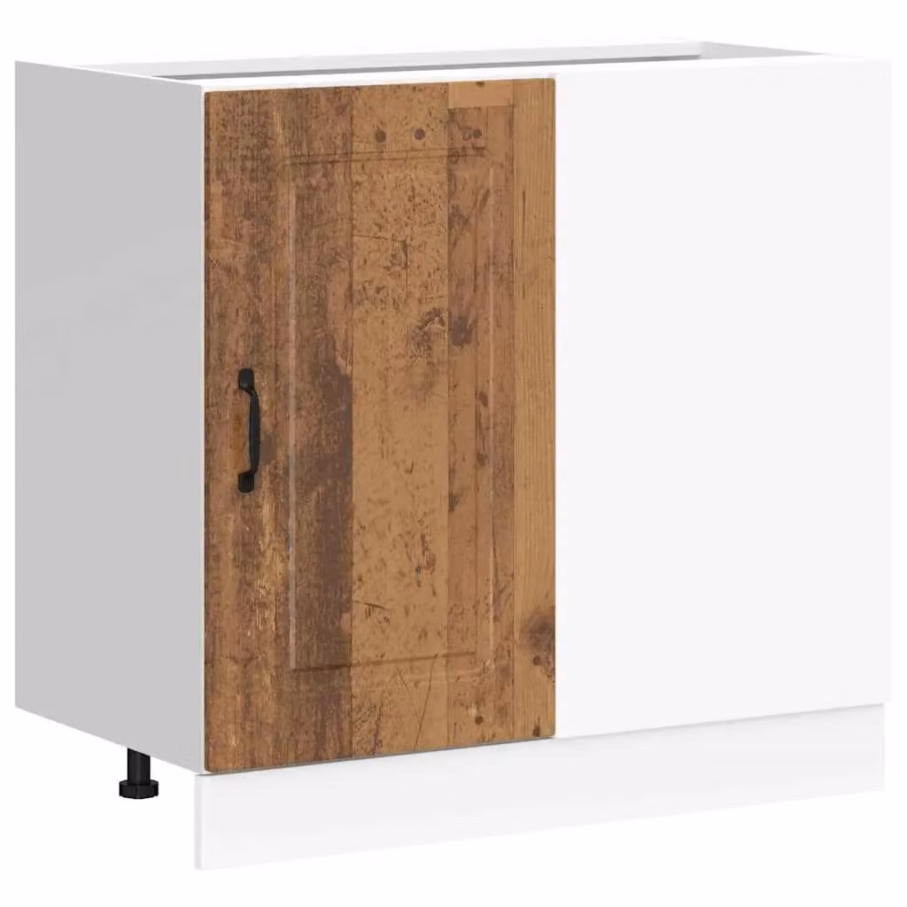 Berkfield Home Kalmar Kitchen Base Cabinet in Old Wood Brown
