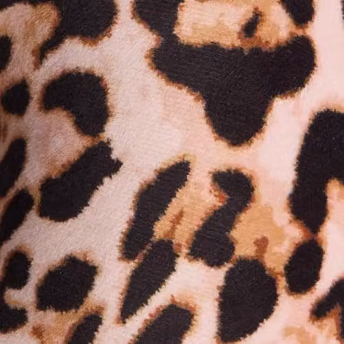 OHS Leopard Print Memory Foam U-Shaped Neck Pillow in Natural, 30 x 30 cm – 6